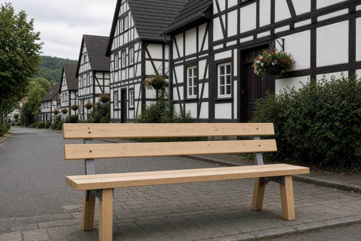 Neue Sitzbank in der Wilhelmsthaler Straße — gestiftet, aufgestellt, benutzt.